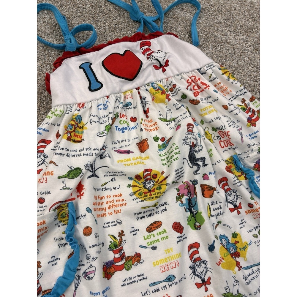 Honey Bean Dr. Seuss The Cat In The Hat Sleeveless Girls Dress Size 5 #0072